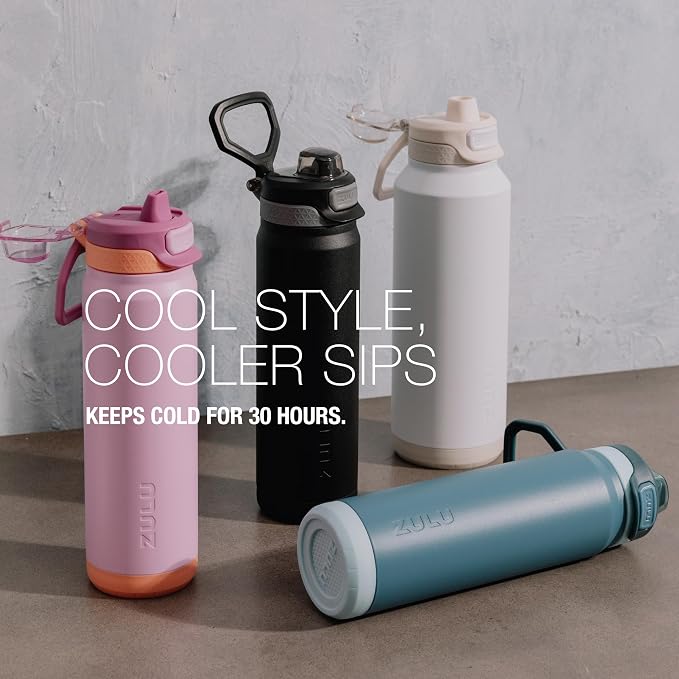 ZULU Powerfill Pro 40oz Stainless Steel Water Bottle - Image 4