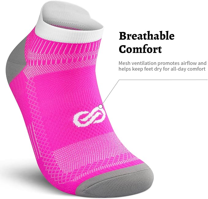 PAPLUS Ankle Compression Sock for Men and Women 2/4/6 Pairs, Low Cut - Image 5