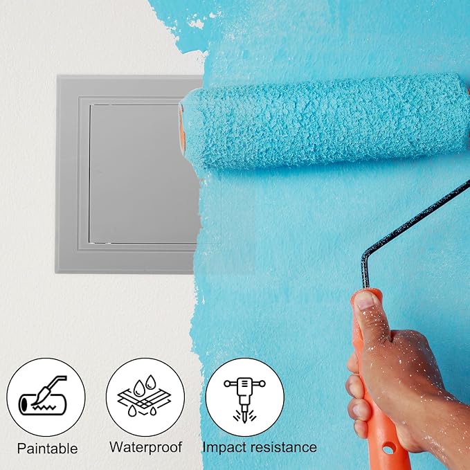 PATIKIL 4x4 inch Removable Hinged Access Panel, ABS Plumbing Access Doors Easy - Image 5