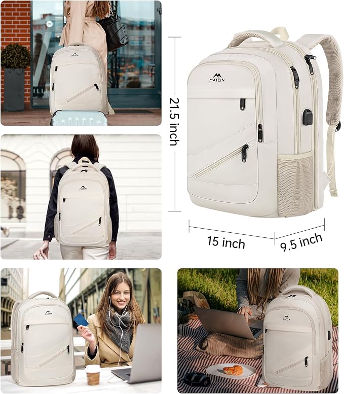 MATEIN Extra Large Backpack for Women, 18 Inch TSA College Backpack - Image 8