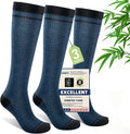 Compression Socks Women & Men, 15-20 mmHg Bamboo Viscose Knee High Soft Support by Unknown