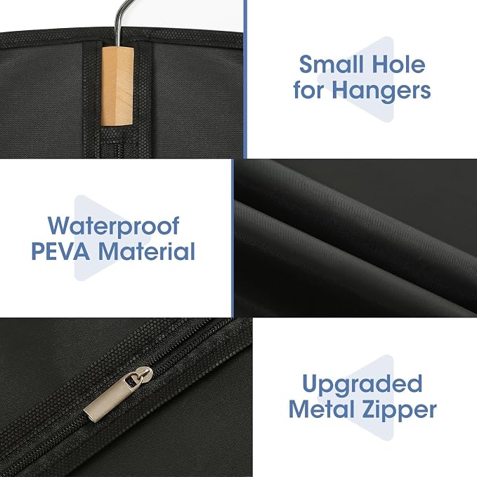 Suit Bags for Closet Storage, Suit Garment Bag, Shirts（5 Packs） - Image 5