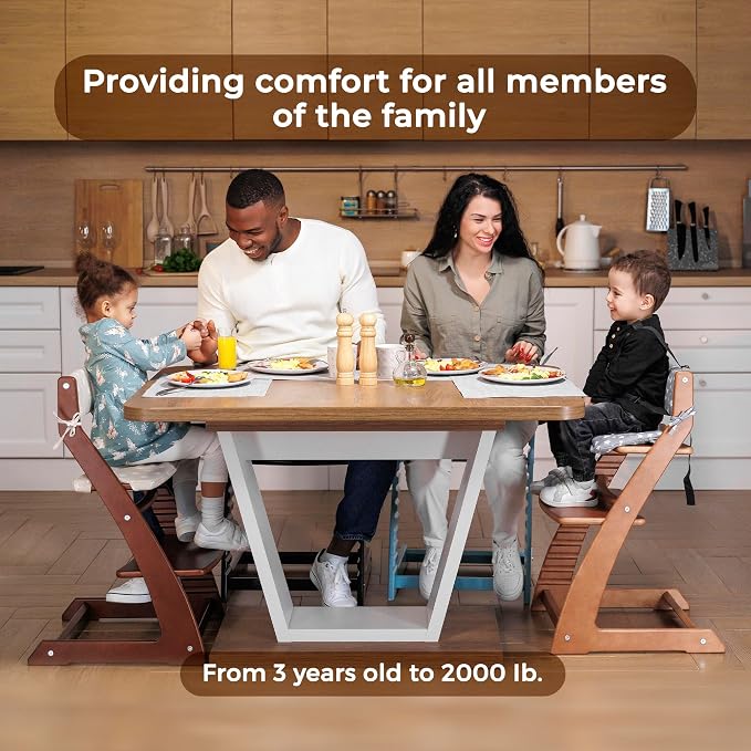 FORNEL Adjustable Wooden High Chair - Image 7
