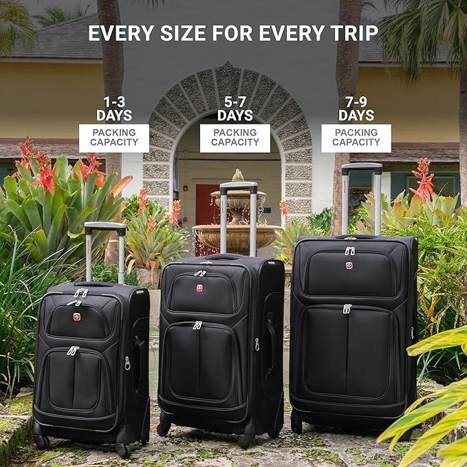 SwissGear Sion Softside Expandable Luggage, Checked-Large 29-Inch - Image 6