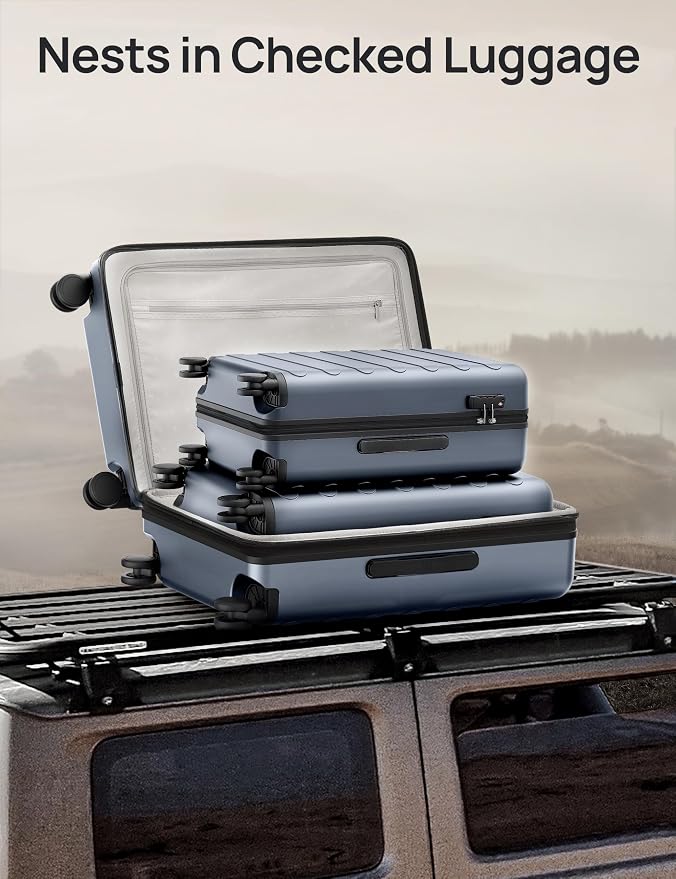 NINETYGO Medium Checked Luggage 24 Inch, Checking In Luggage - Image 7