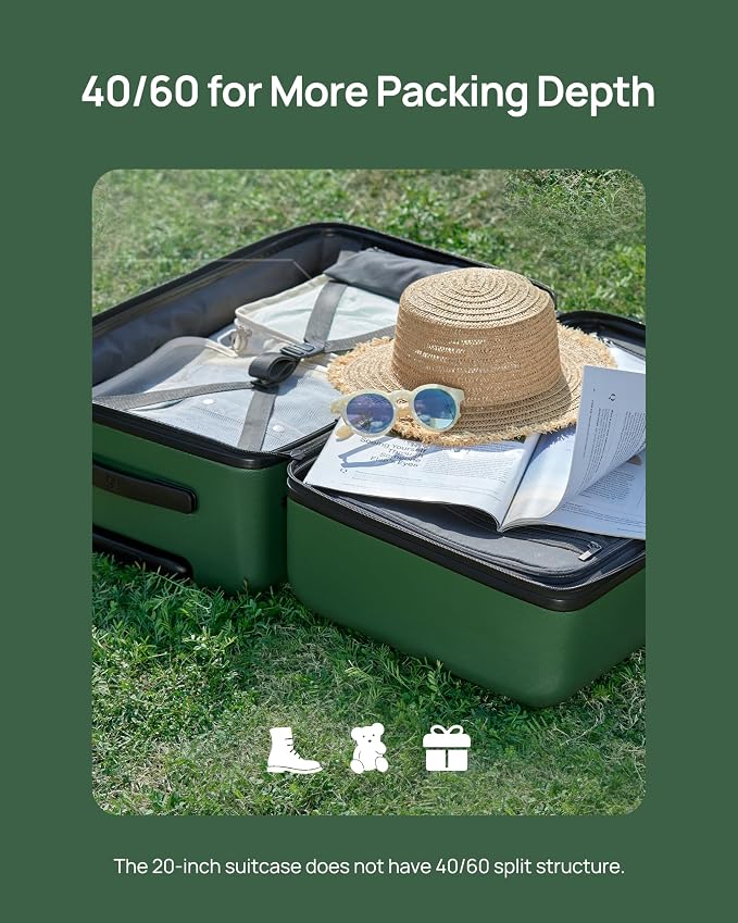 NINETYGO Carry On Suitcase, 20 Inch Carry-On Luggage - Image 8