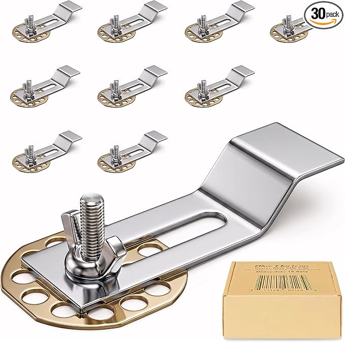 Undermount Sink Clips, Undermounting Sink Brackets, Bathroom Kitchen Ceramic by BlueHorizon