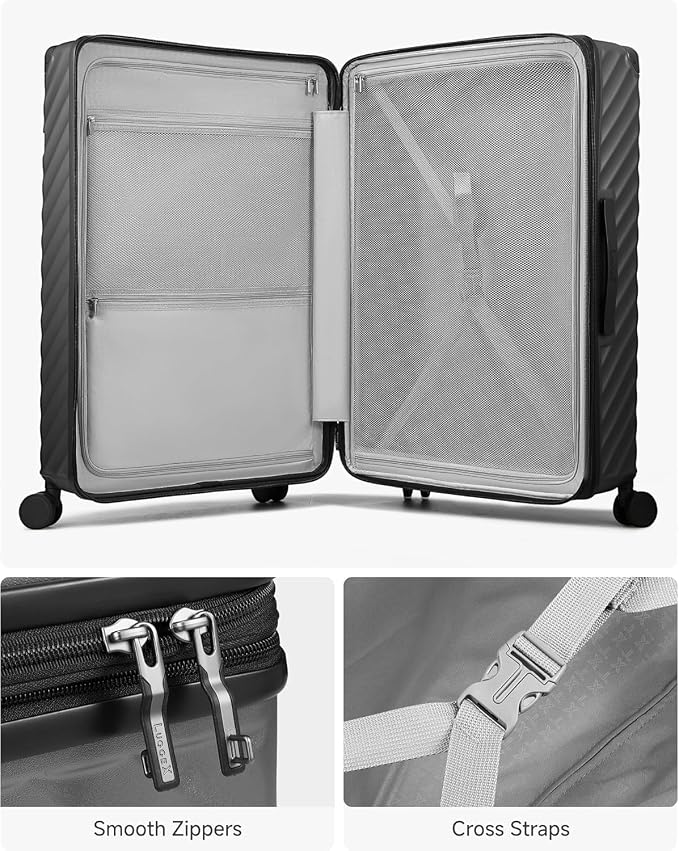 LUGGEX Luggage with Spinner Wheels, Polycarbonate Expandable Hard Shell Suitcase - Image 7