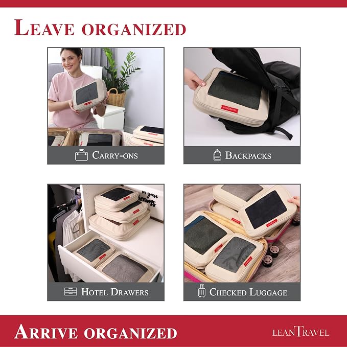 LeanTravel Compression Packing Cubes - Image 8