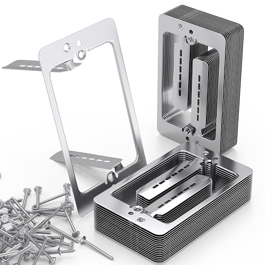 Low Voltage Mounting Bracket 1 Gang, Wall Plate Repair Spacer, Metal Low by AIYOTAR