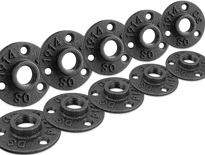 1" Floor Flange, Home TZH Malleable iron Pipe Fittings by HomeTZH