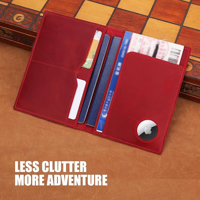 STAR VISTA Albatross Leather Travel Passport Holder, Minimalist Design - Image 7