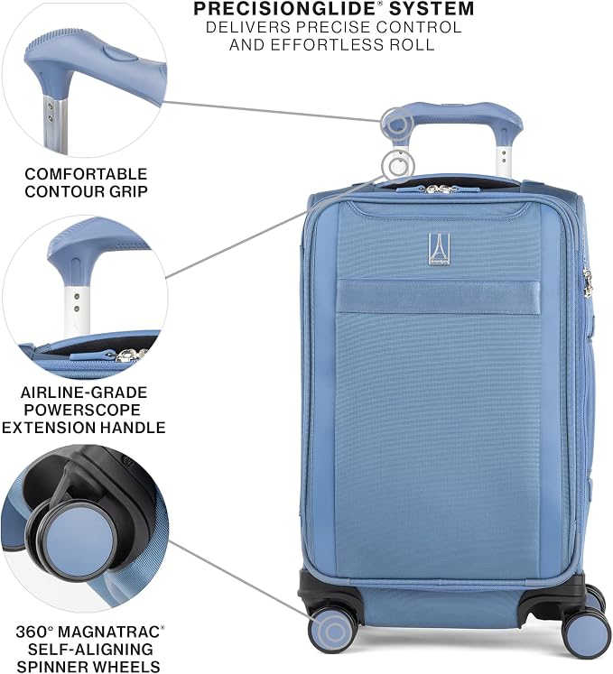 Travelpro VersaPack+ Lightweight Softside Expandable Carry on Luggage, 8 - Image 6