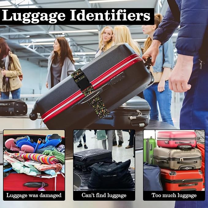Wildflower Luggage Straps for Suitcases TSA Approved, Luggage Identifiers for - Image 7