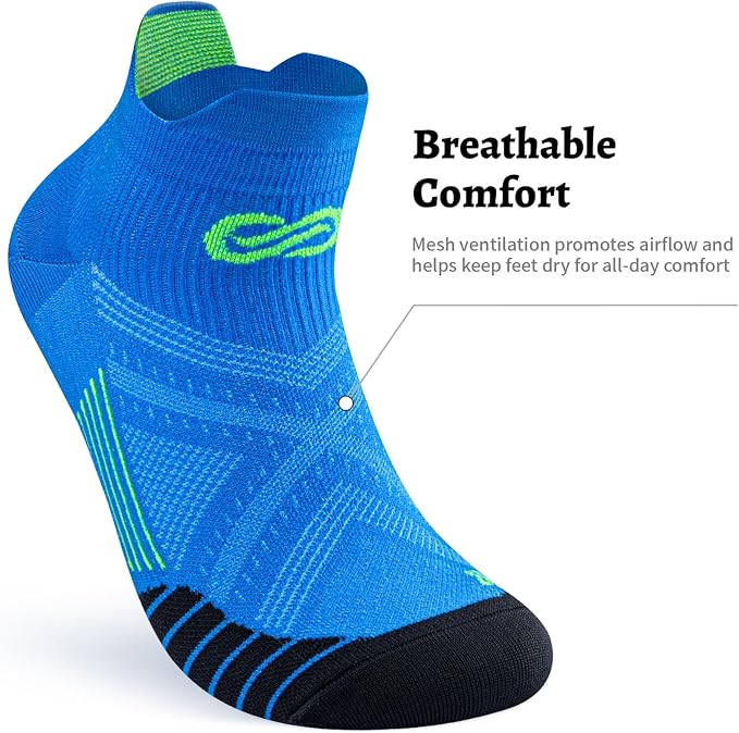 PAPLUS Ankle Compression Sock for Men and Women 2/4/6 Pairs, Low Cut - Image 5