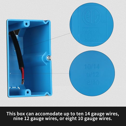 Single Gang Adjustable PVC Electrical Box, 21 cu. in., 1 Pack | Adjustable depth - Image 4