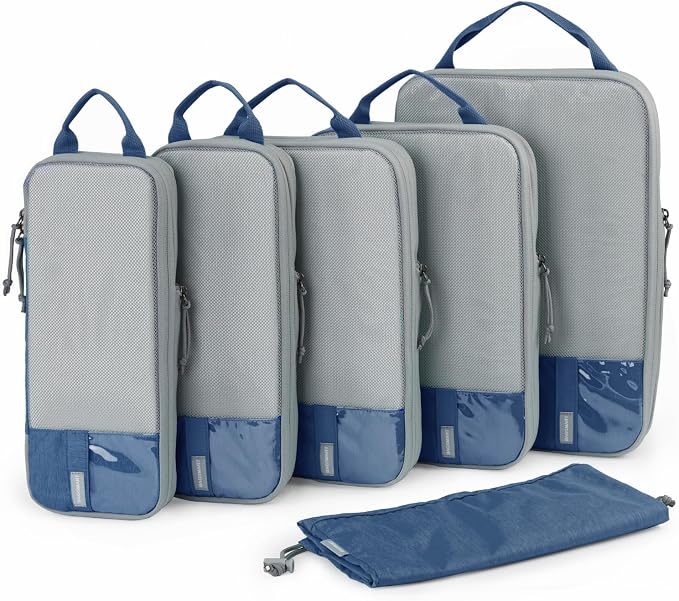 BAGSMART 6 Set /4 Set/2 Set Compression Packing Cubes by BAGSMART