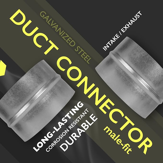 5 Inch Duct Connector for HVAC Ducting, Dryer Vent Hose - Image 3
