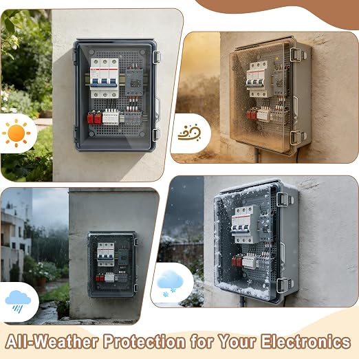 NineLeaf Outdoor Electrical Box Waterproof IP67, Weatherproof Junction Box ABS - Image 6