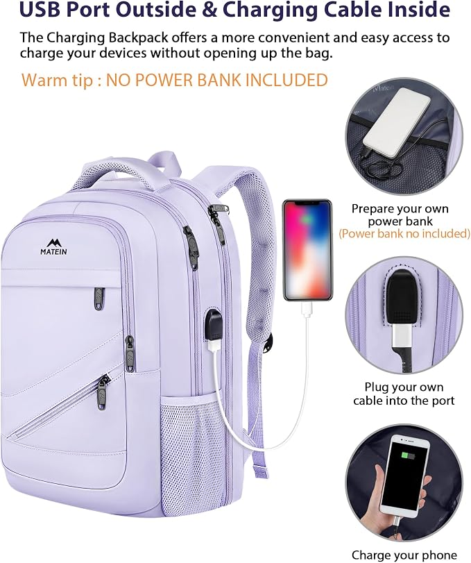 MATEIN Large 17 Inch Laptop Backpack - Image 6