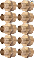 SharkBite 1 Inch Crimp MNPT Male Adapter, Brass Plumbing Fitting, PEX Pipe by SharkBite