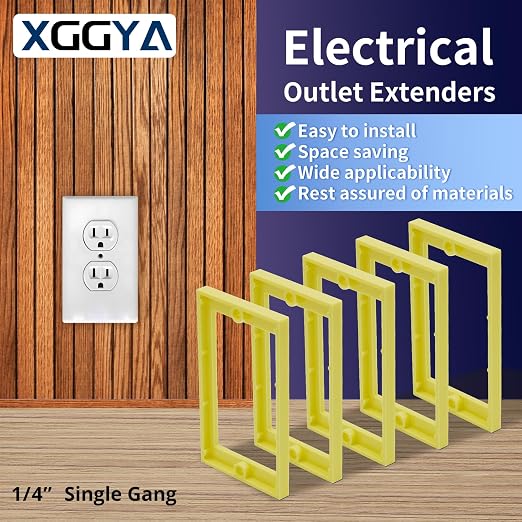 1/4Inch Single Gang Receptacle Outlet Box Extenders - Image 2