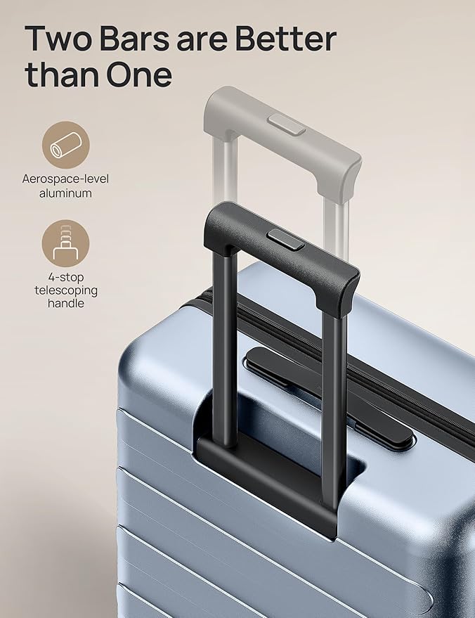 NINETYGO Medium Checked Luggage 24 Inch, Checking In Luggage - Image 6