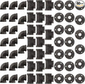 60 Pack 3/4 Inch Cast Iron Pipe Fittings by NIUBIDINDUSTRIALFURNITUR