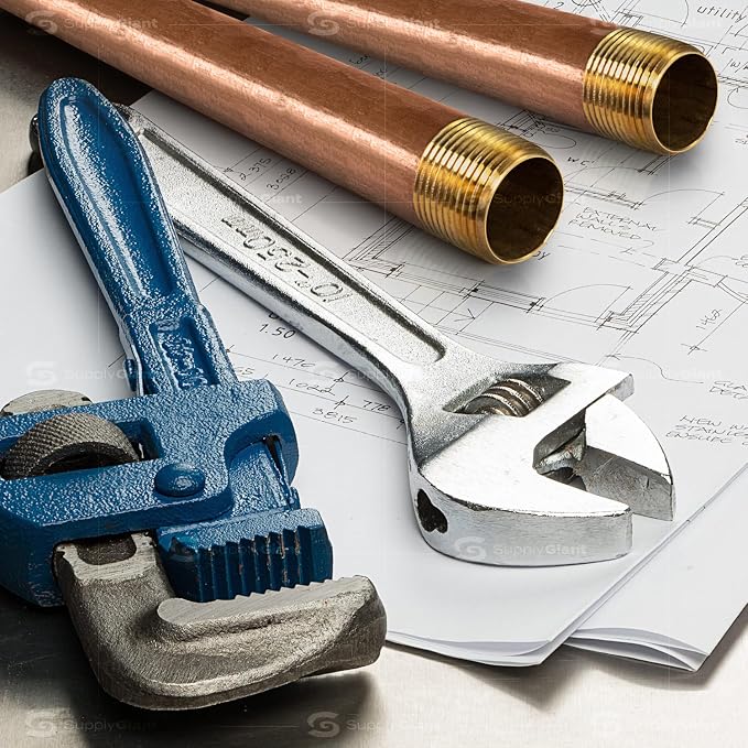 Everflow Supplies NPBR3412 12" Long Brass Nipple Pipe Fitting - Image 5