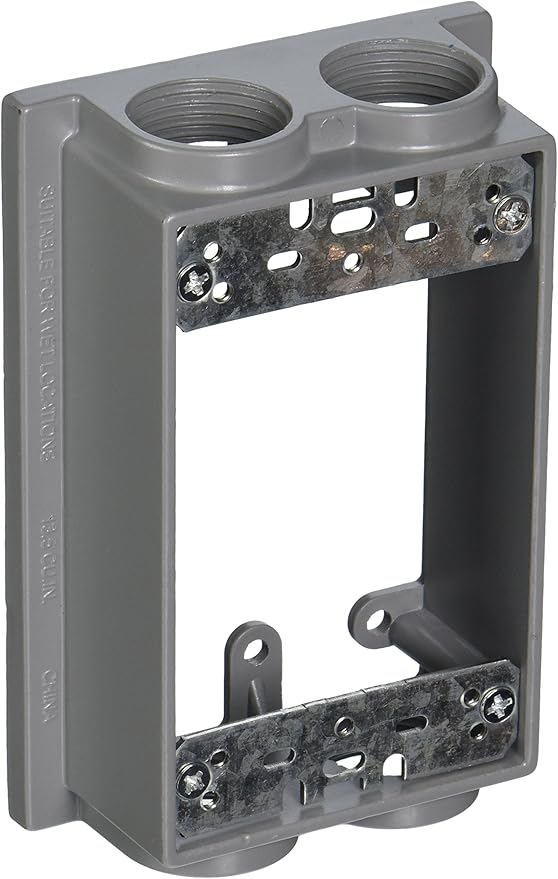 TayMac SE475S Weatherproof Box Extension, 3/4-Inch Outlets by TayMac