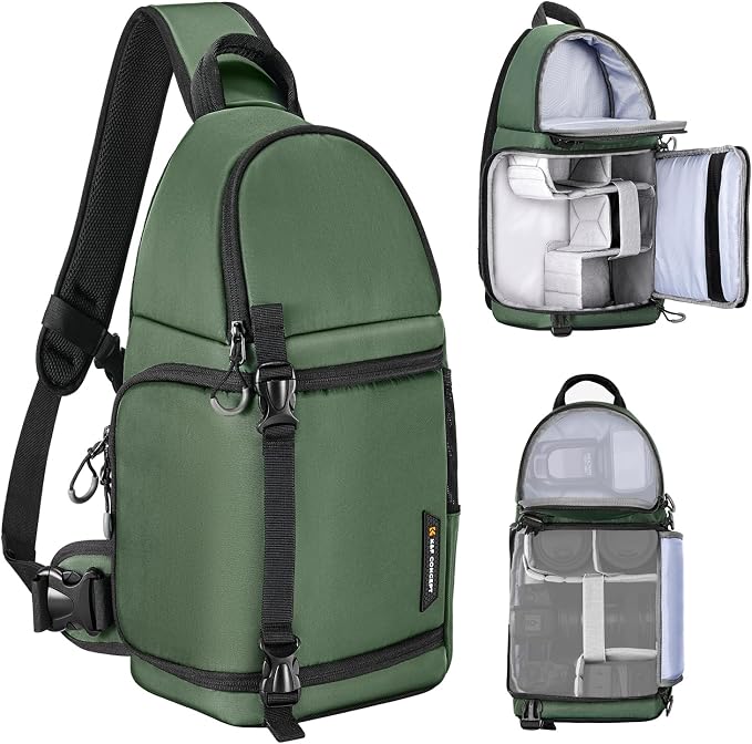 K&F Concept Camera Sling Bag Crossbody Bag Camera Shoulder Backpack by KFCONCEPT
