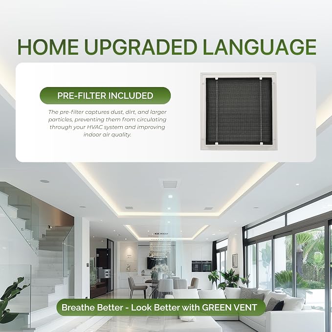 Modern Air Return Grille 14x6 - Image 2