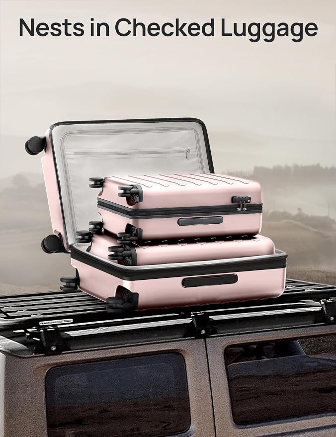 NINETYGO Medium Checked Luggage 24 Inch, Checking In Luggage - Image 8
