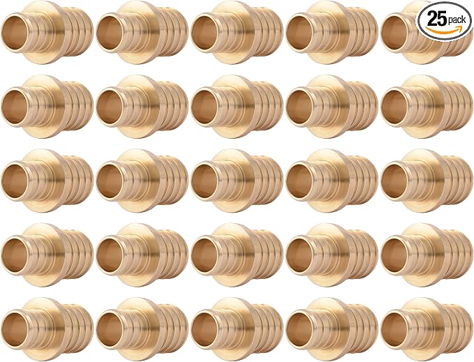 SharkBite 3/4 Inch x 1 Inch Crimp Reducing Coupling, Brass Plumbing Fitting by SharkBite