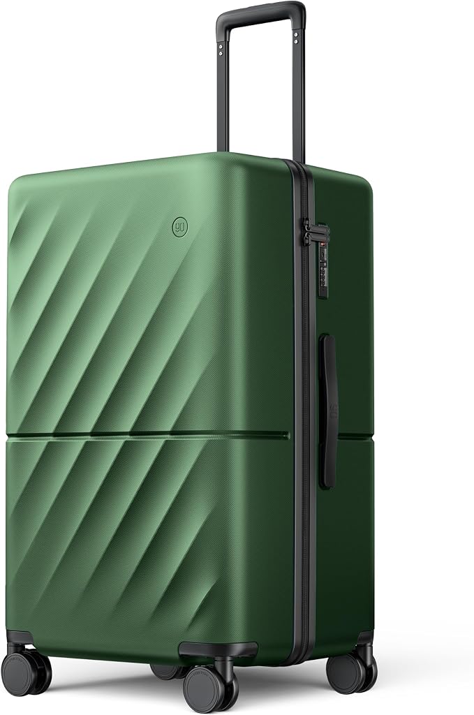 NINETYGO Trunk Luggage 26 Inch, Medium Checked Luggage by NINETYGO
