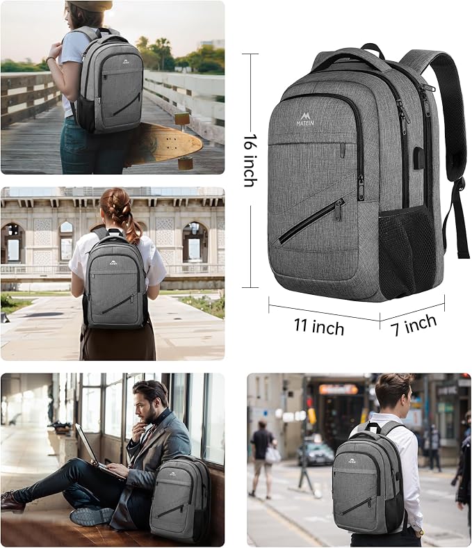 MATEIN Laptop Backpack 15.6 Inch, 20 L Personal Item Bag Airport Approved - Image 7