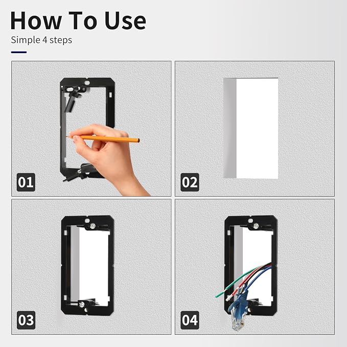 Low Voltage Wall Plate Mounting Bracket - Image 5