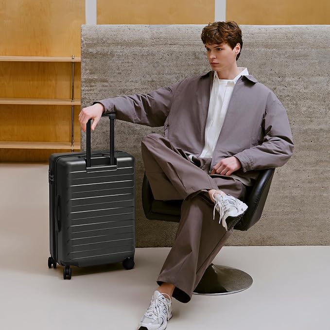 NINETYGO Luggage Sets 2 Piece, Carry On Luggage Airline Approved, Large Checked - Image 2