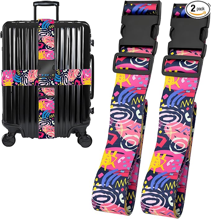 Universe Luggage Straps for Suitcases, Adjustable Luggage Travel Belt to Keep by Unknown