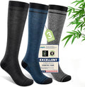 Compression Socks Women & Men, 15-20 mmHg Bamboo Viscose Knee High Soft Support by Unknown