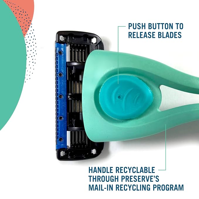 Preserve Shave 5 Five Blade Refillable Razor, Made from Recycled Materials - Image 6