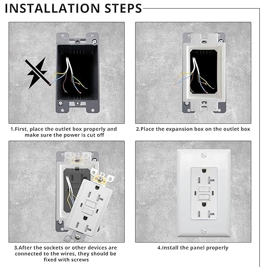 1-Gang Nonmetallic Outlet Box Extender, ETL Listed, 1 Pack | ETL Listed - Image 4