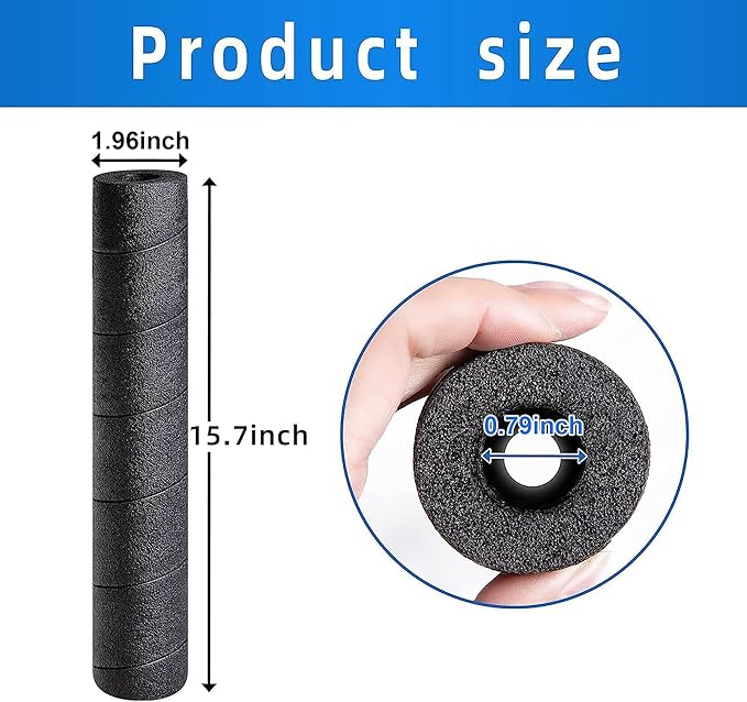 4 Pack Pipe Insulation Foam Tube, 15.7" Black Pool Noodles Foam | Multi-Purpose - Image 2