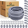 1/2 inch 150 Foot Liquid-Tight Conduit and Connector Kit, Flexible Non Metallic by Wocloer