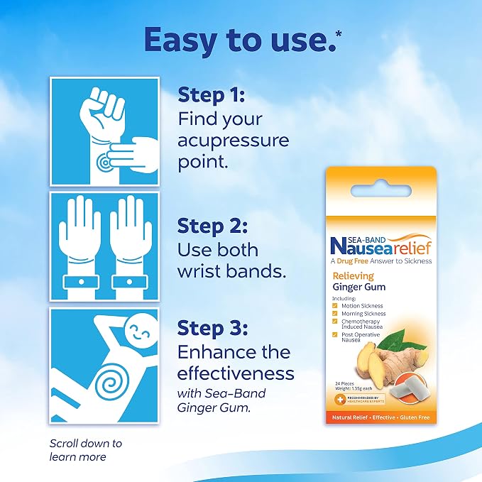 Sea-Band Anti-Nausea Acupressure Wristband - Image 8