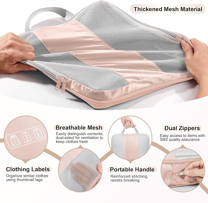 10 Set Compression Packing Cubes - Image 7