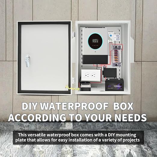 NEMA Outdoor Electrical Box Enclosure, 15.7"x11.8"x7.8" | Heavy-Duty - Image 4
