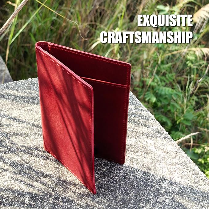 STAR VISTA Albatross Leather Travel Passport Holder, Minimalist Design - Image 3