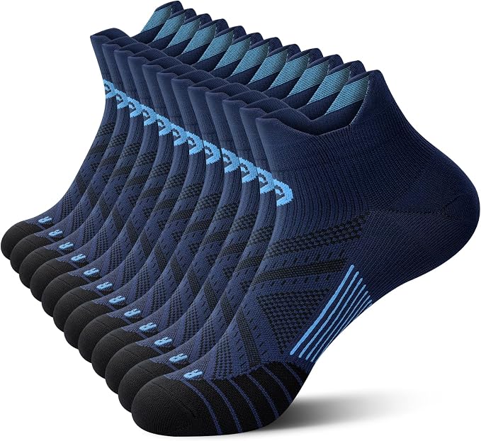 PAPLUS Ankle Compression Sock for Men and Women 2/4/6 Pairs, Low Cut by PAPLUS