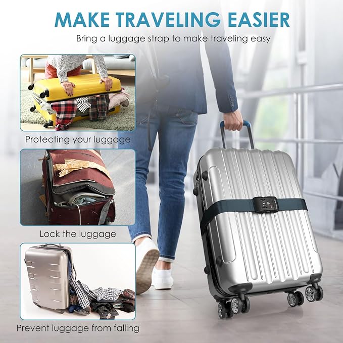 Travel Inspira Luggage Straps for Suitcases - Image 5